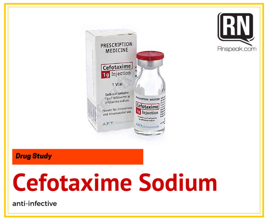 Cefotaxime Sodium Drug study