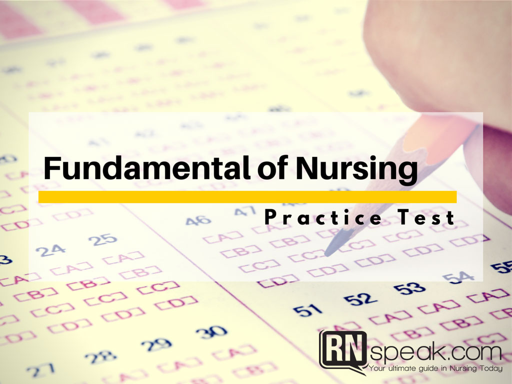 fundamental of nursing test