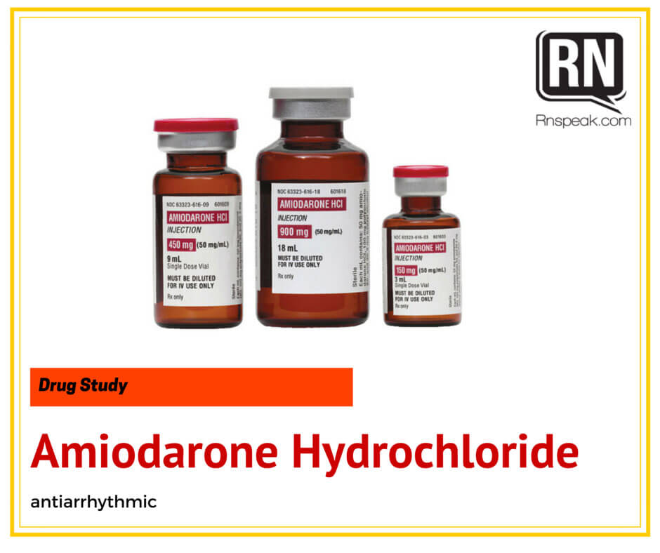 amiodarone drug vials