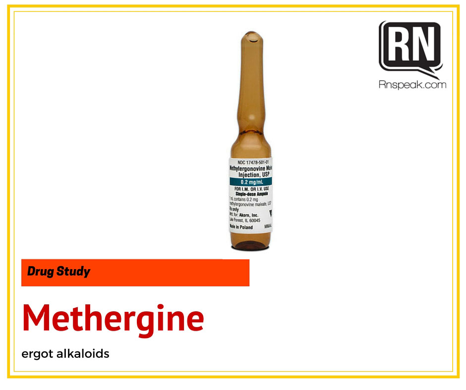 Methergine (Maternal) Drug Study