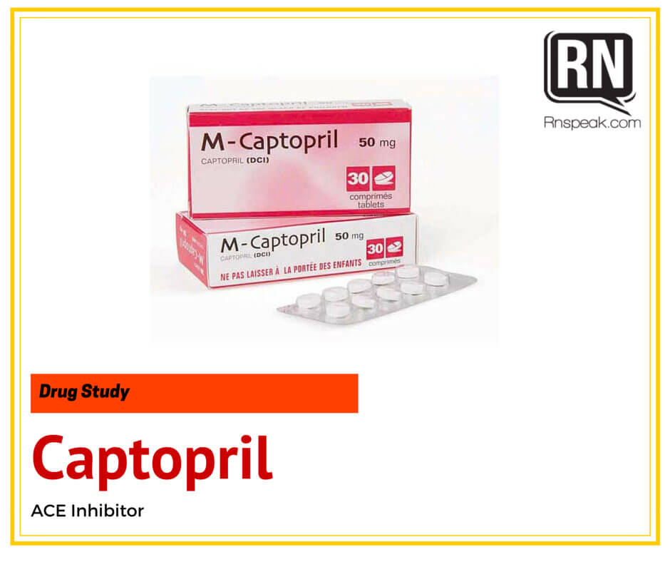 Captopril Drug Study And Nursing Considerations