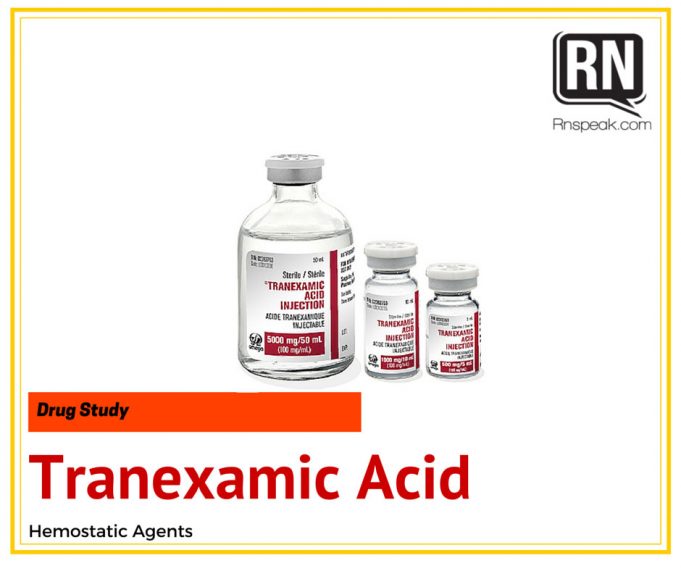 Drug Study Tranexamic Acid