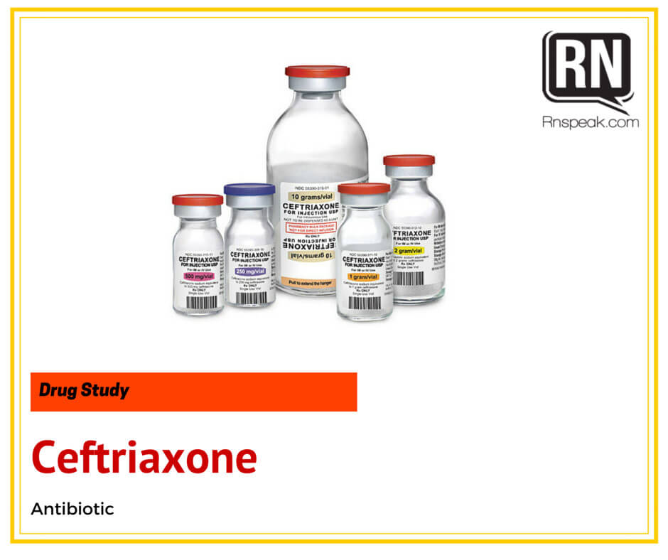 Ceftriaxone Drug Study