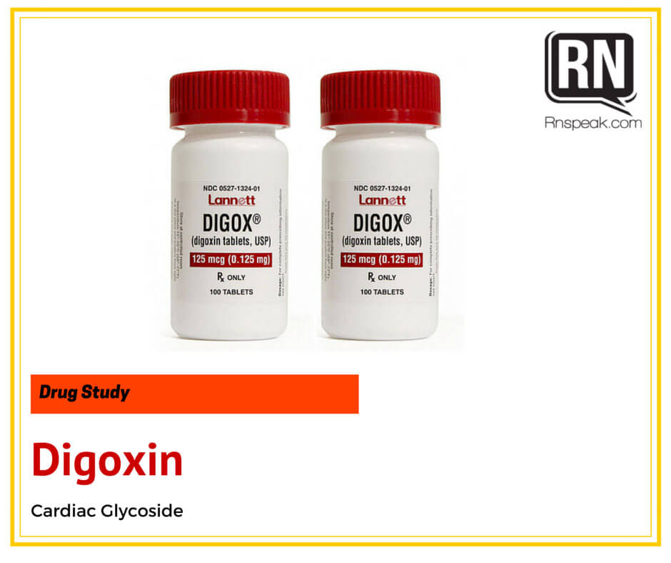 Drug Study Digoxin Lanoxin