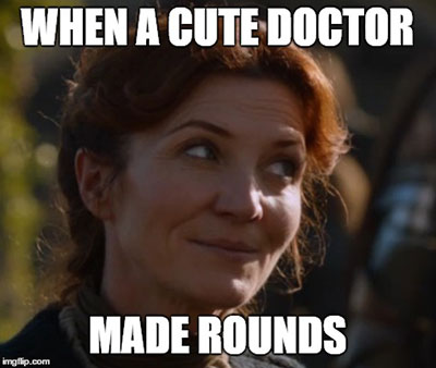throne cute doctor make rounds