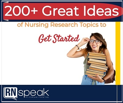research topic ideas nursing